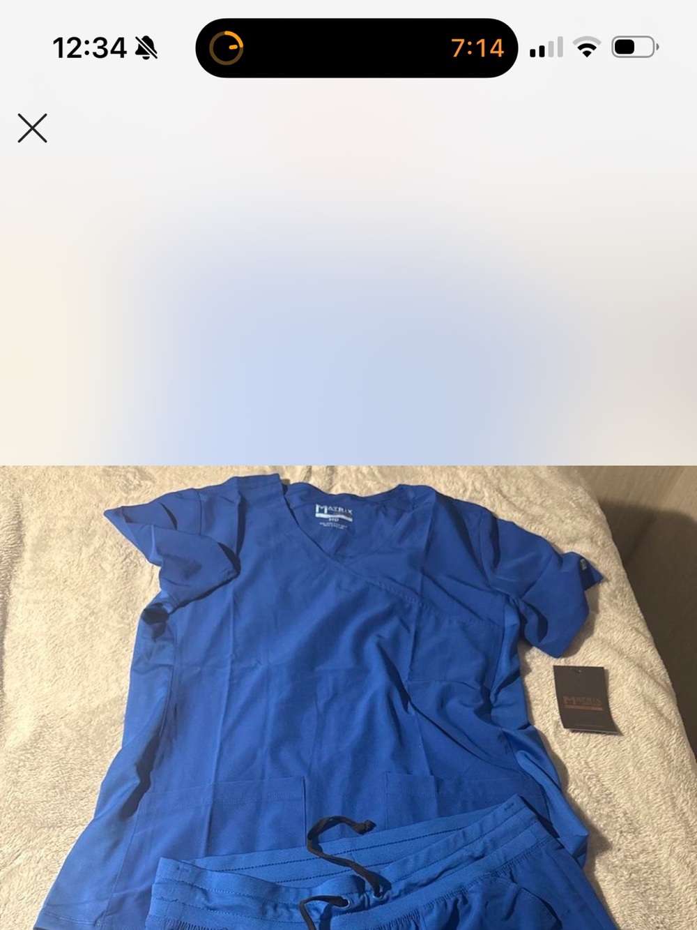 Women Royal Blue Scrub Top and Pant Set - Unbranded